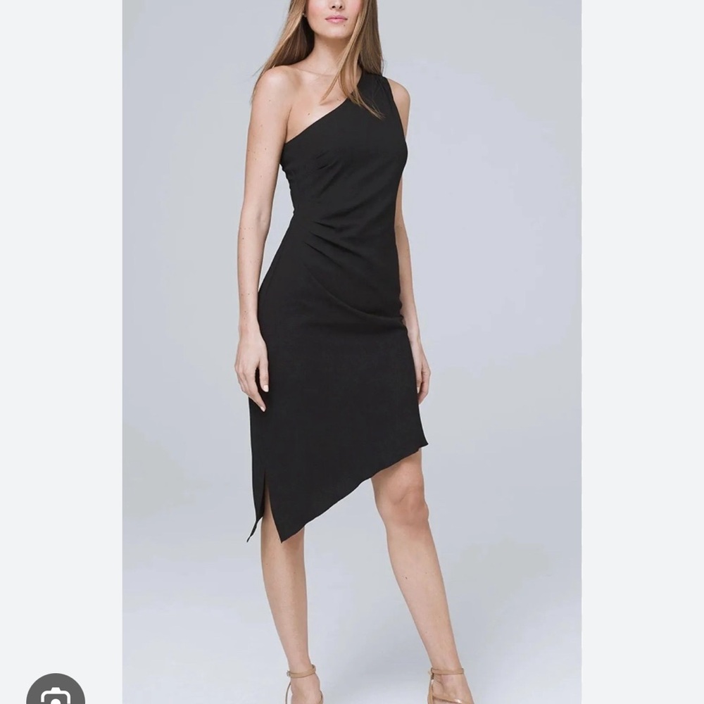 Elegant Black One-Shoulder Dress